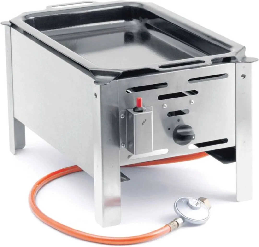 HENDI Compacte Gasbarbecue 5,8 kW - 2 Branders - RVS - afbeelding 6 van 6