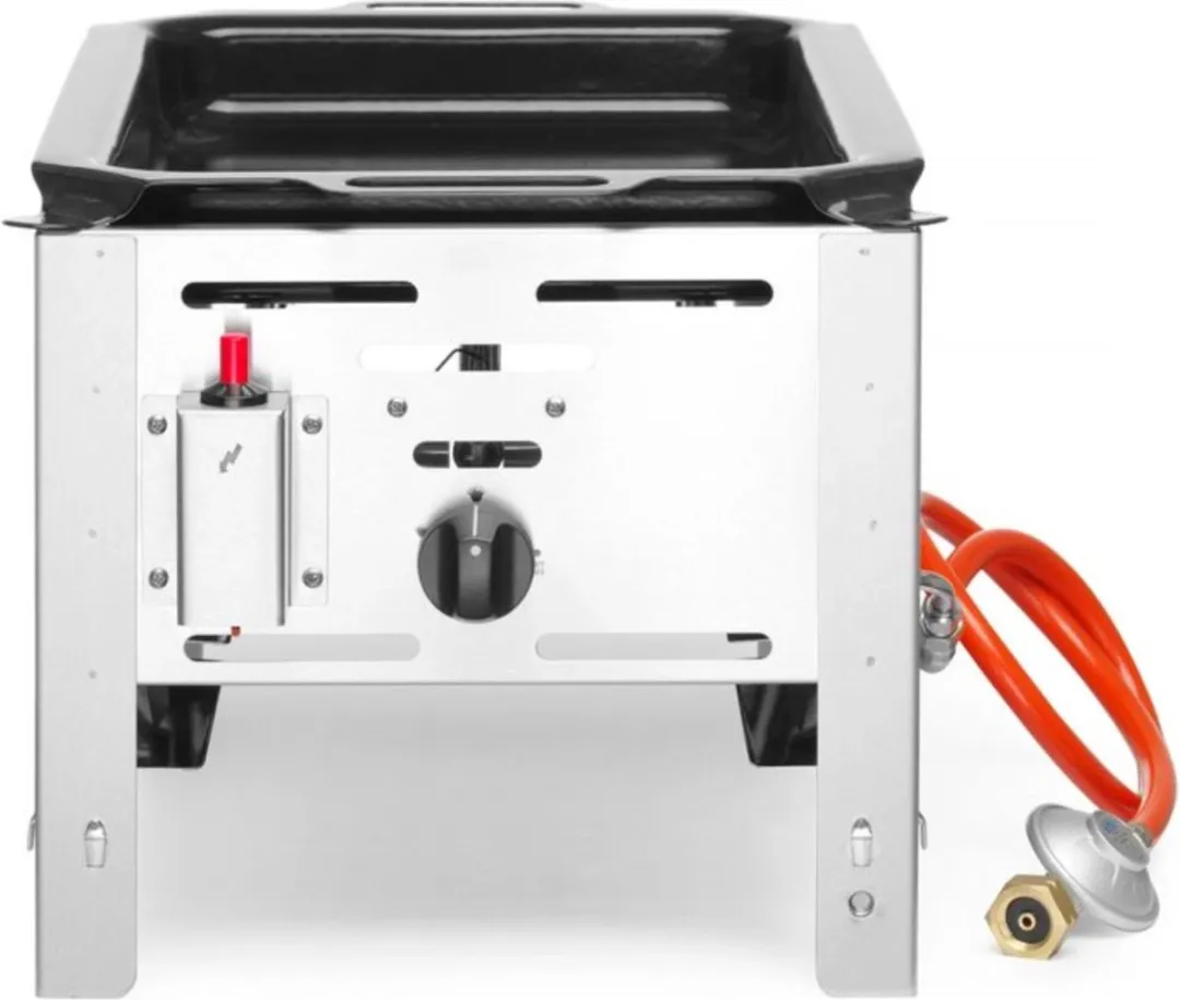 HENDI Compacte Gasbarbecue 5,8 kW - 2 Branders - RVS