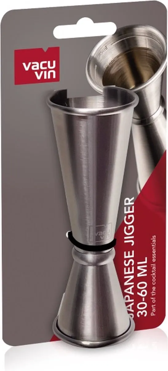 VacuVin Japanese Jigger 60/30ml - RVS