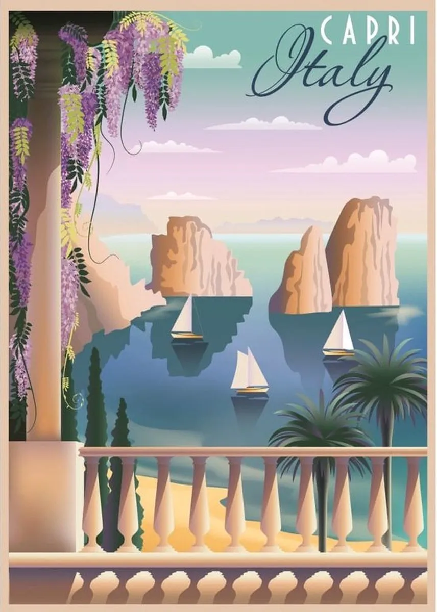 Ravensburger Postcard from Capri Legpuzzel 1000 Stuks - 17615 - afbeelding 2 van 2