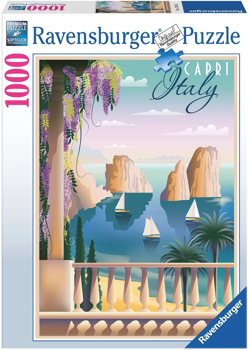 Ravensburger Postcard from Capri Legpuzzel 1000 Stuks