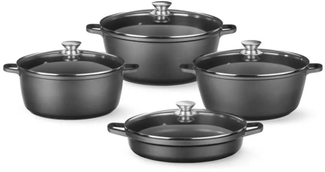 HENDI Braadpan 611029 - 7 liter - Gietaluminium - Zwart - afbeelding 6 van 6