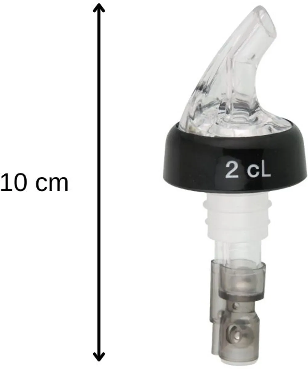 Fackelmann 46983 Gietmond - 2 cl - 10 cm - Zwart