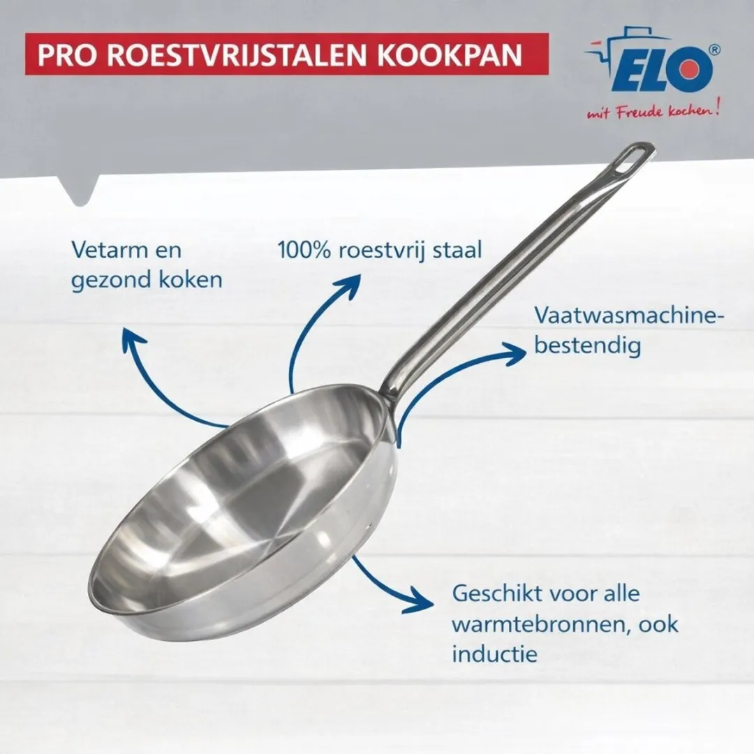 Fackelmann Elo Profi Brillant Keukengerei Set 4-delig - 24/20/16/12cm - Roestvrij staal - afbeelding 6 van 6