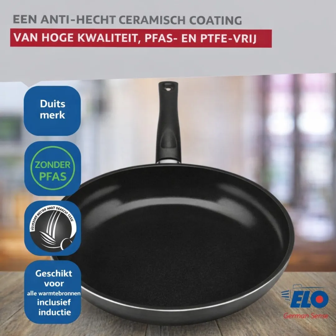 Fackelmann ELO 9712950 Keukengerei Set - 3-delig - 24/12/14cm - Roestvrij staal