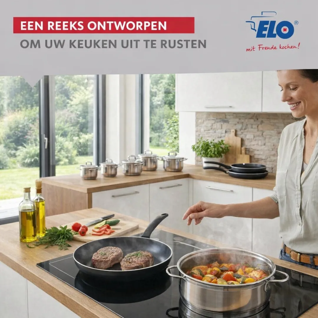 Fackelmann ELO 9712950 Keukengerei Set - 3-delig - 24/12/14cm - Roestvrij staal