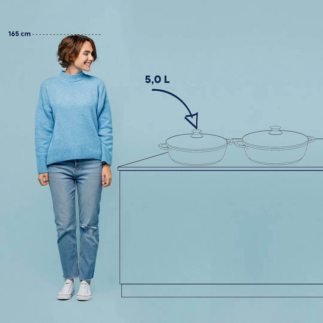 Kela Kerros Braadpan 32cm - 5L - Zwart