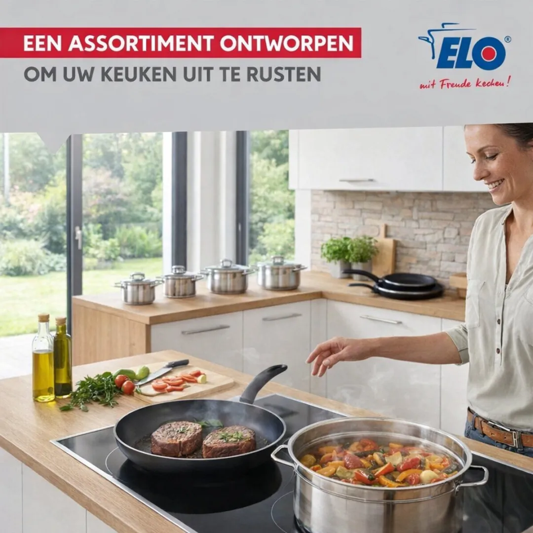 Fackelmann Elo Prima Keukengerei Set 4-delig - 20/16/20/24cm - Roestvrij staal