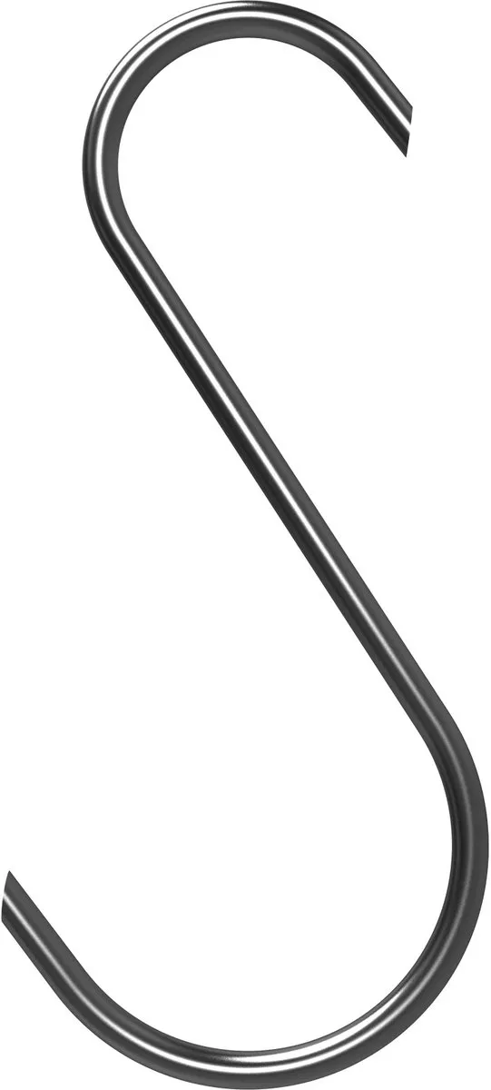 Browin S-vormige Vleeshaken 150mm Ø5mm - 5 Stuks