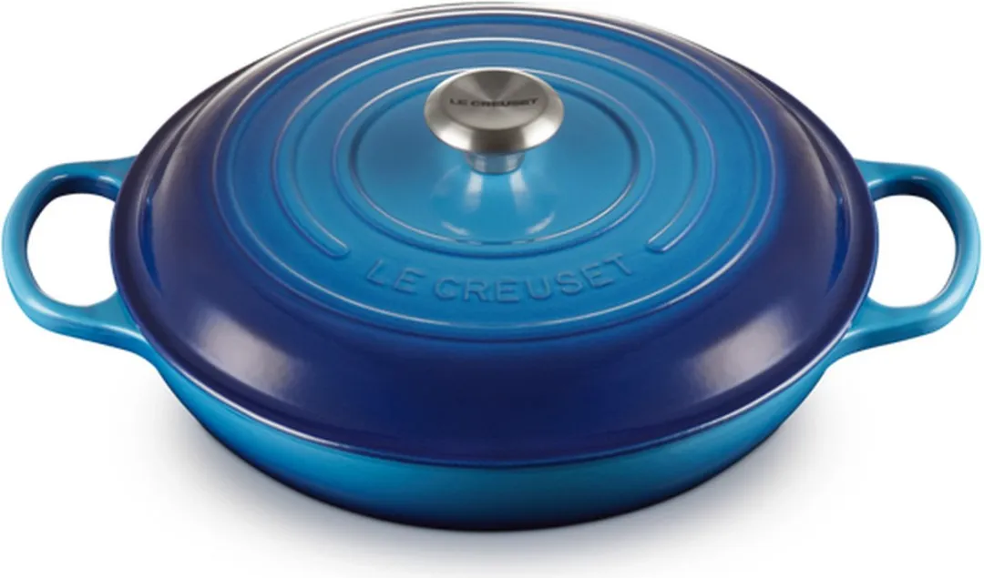 Le Creuset Braadpan Campagnard Signature Azure 30cm