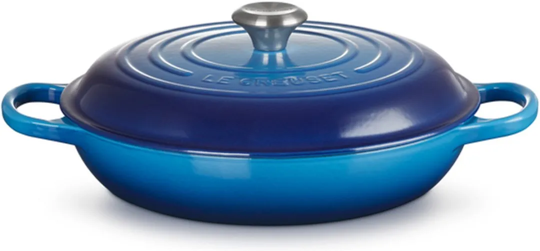 Le Creuset Braadpan Campagnard Signature Azure 30cm - 3,5L