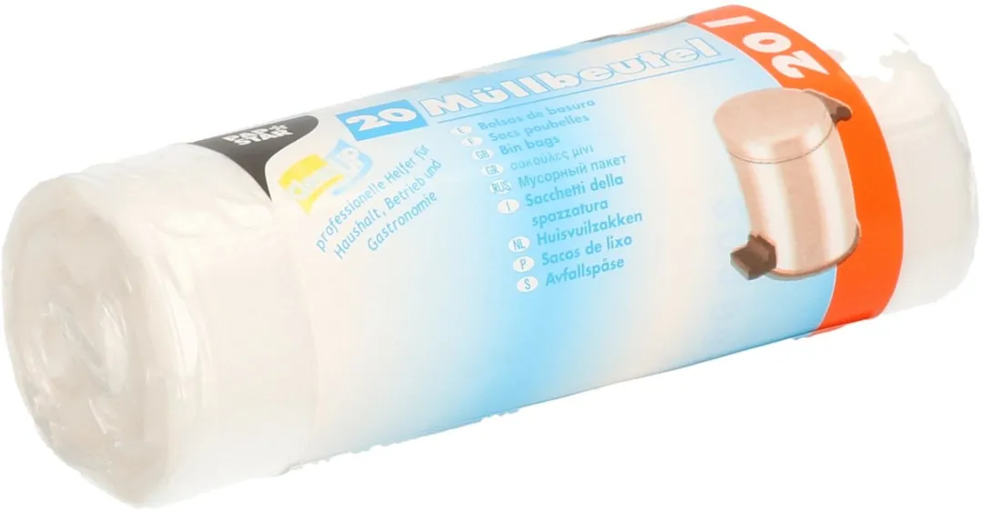 Excellent Houseware Kantoor Prullenbak 20L - Zwart - 40 Stuks