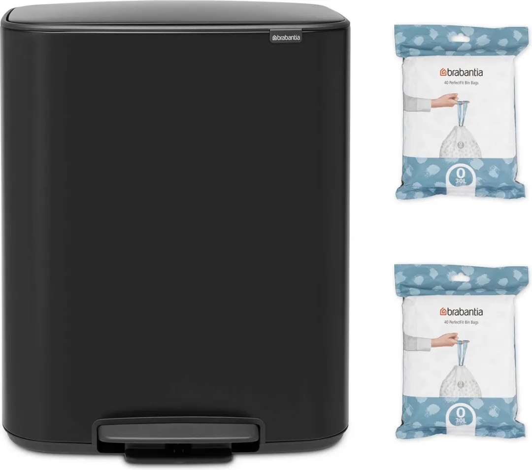 Brabantia Bo Prullenbak 2x30L