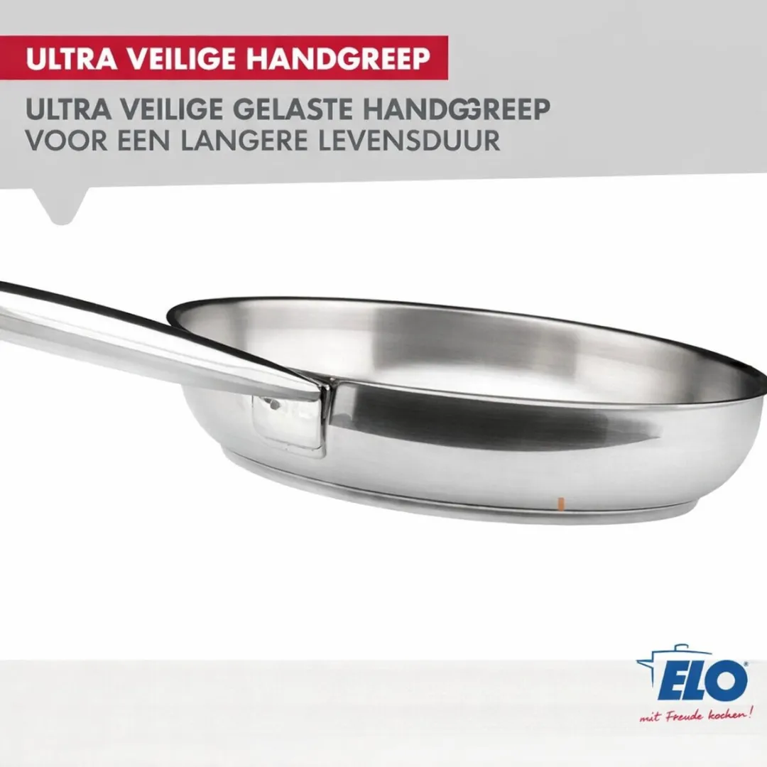 Fackelmann Elo 9905150 Koekenpan 28cm - Roestvrij staal