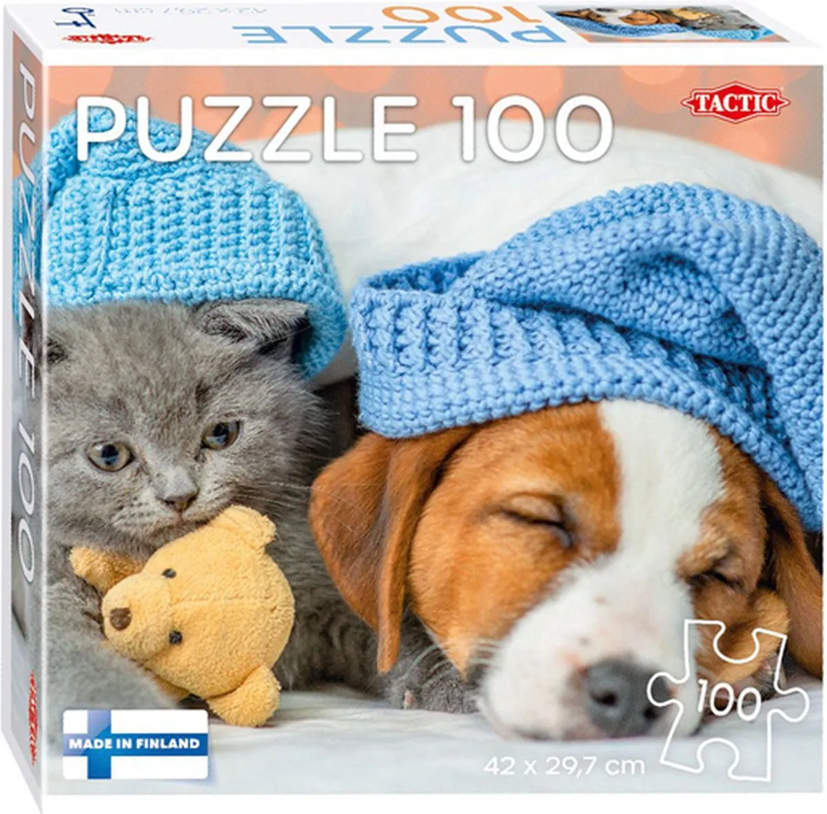 Tactic Cute Kitten & Sleepy Dog Puzzel 100 Stuks - 59232
