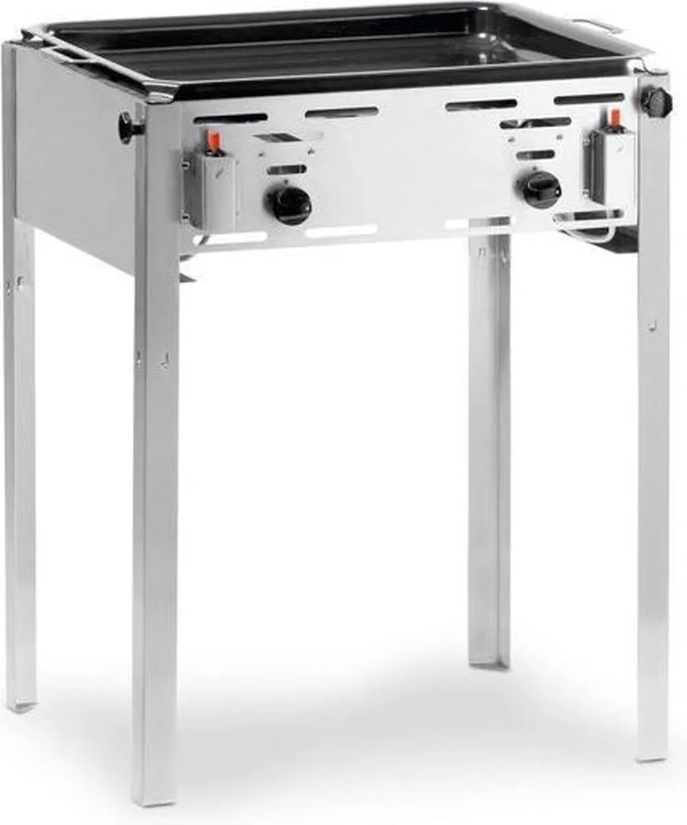 Hendi Grill-Master Maxi Gasbarbecue - 2 Branders - RVS - afbeelding 6 van 6