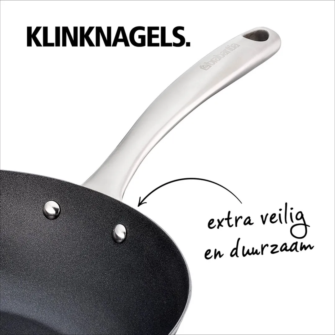 Brabantia Ultra Scratch Resistant Wokpan 28cm - Zwart