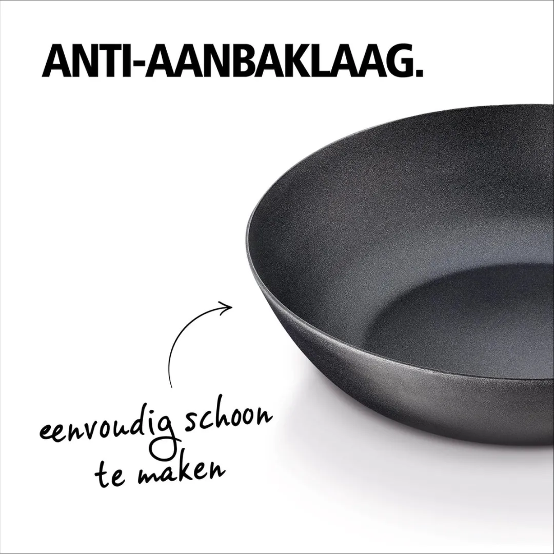 Brabantia Ultra Scratch Resistant Wokpan 28cm - Zwart