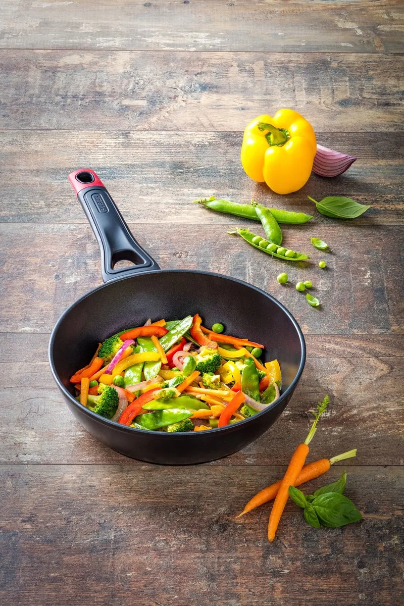 Pyrex Optima Wokpan Ø24cm - Zwart