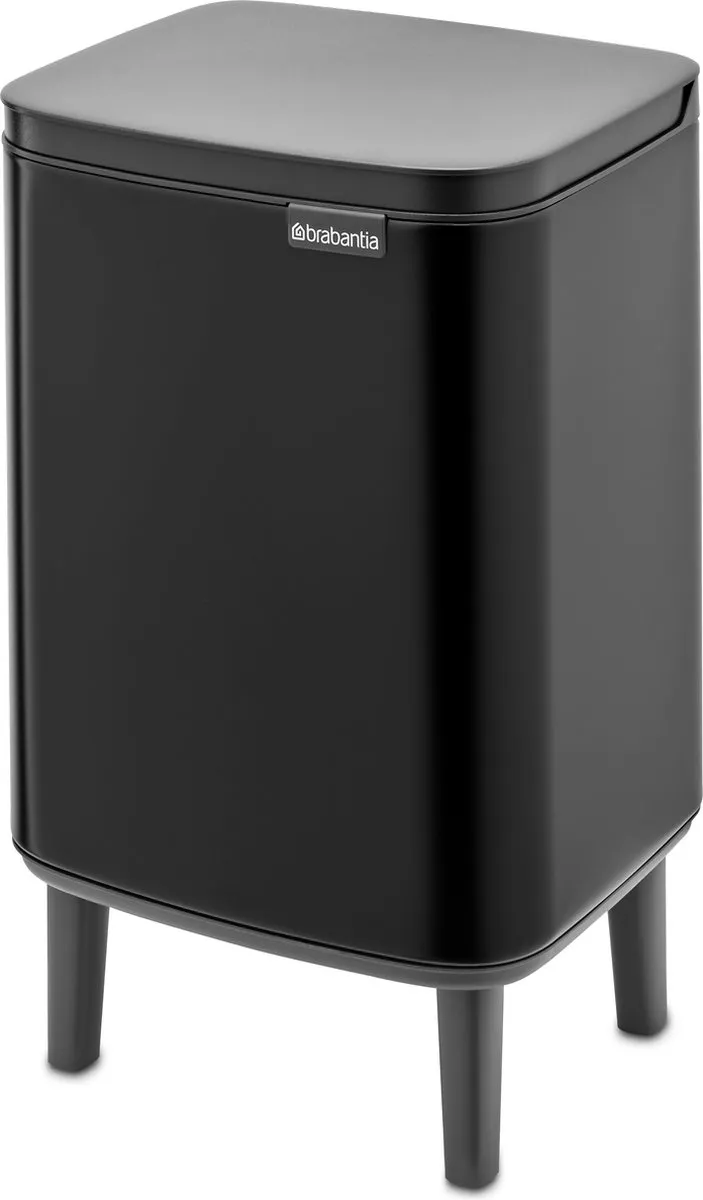 Brabantia Bo Hi Prullenbak 7L - Matt Black