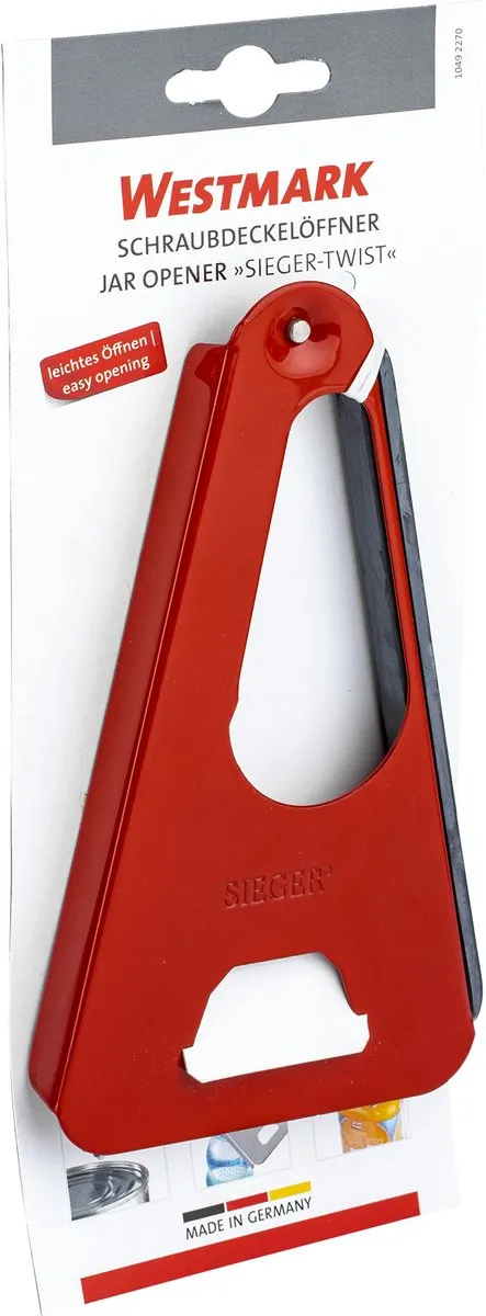 Westmark Multi-opener Sieger-Twist 17cm - Staal/Rubber - 10492270