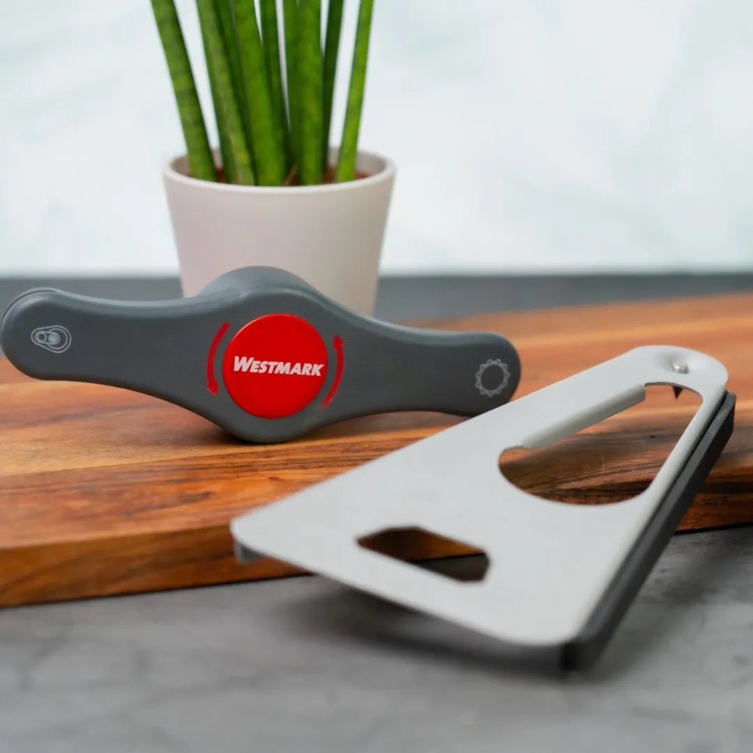Westmark Multi-opener Sieger-Twist 17cm - Staal/Rubber - 10492270