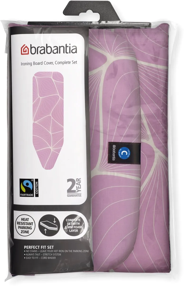 Brabantia Strijkplankhoes 246166 - 124x45cm - Lilac Waves