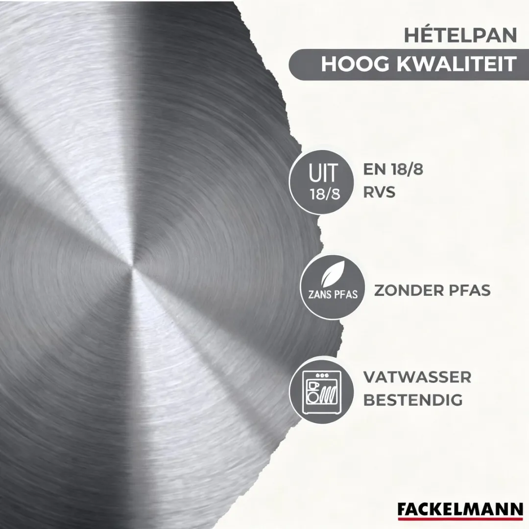 Fackelmann 9355950 Set 3 Pannen 20/24/28cm & 3 Potten 16/20/24cm