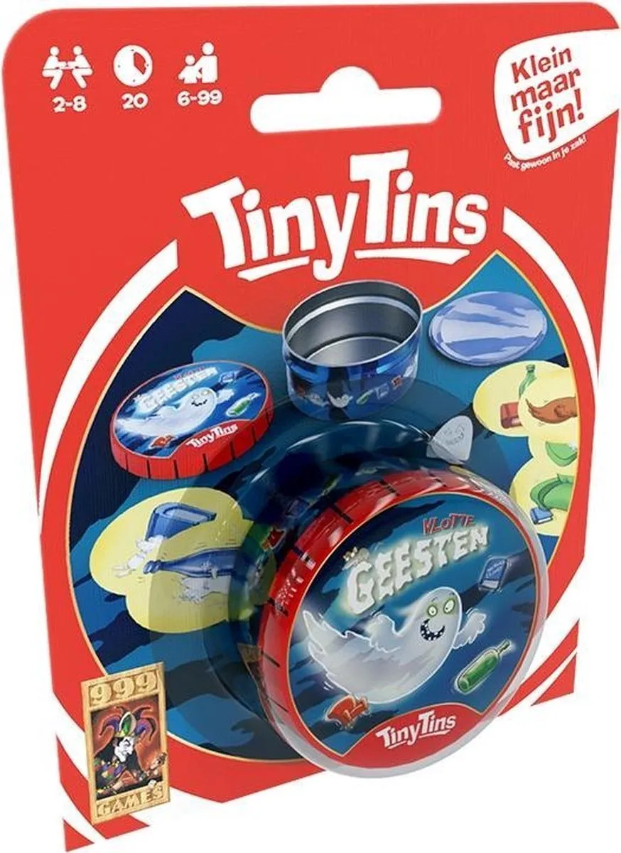 999 Games Tiny Tins Vlotte Geesten Kaartspel - 2-8 Spelers
