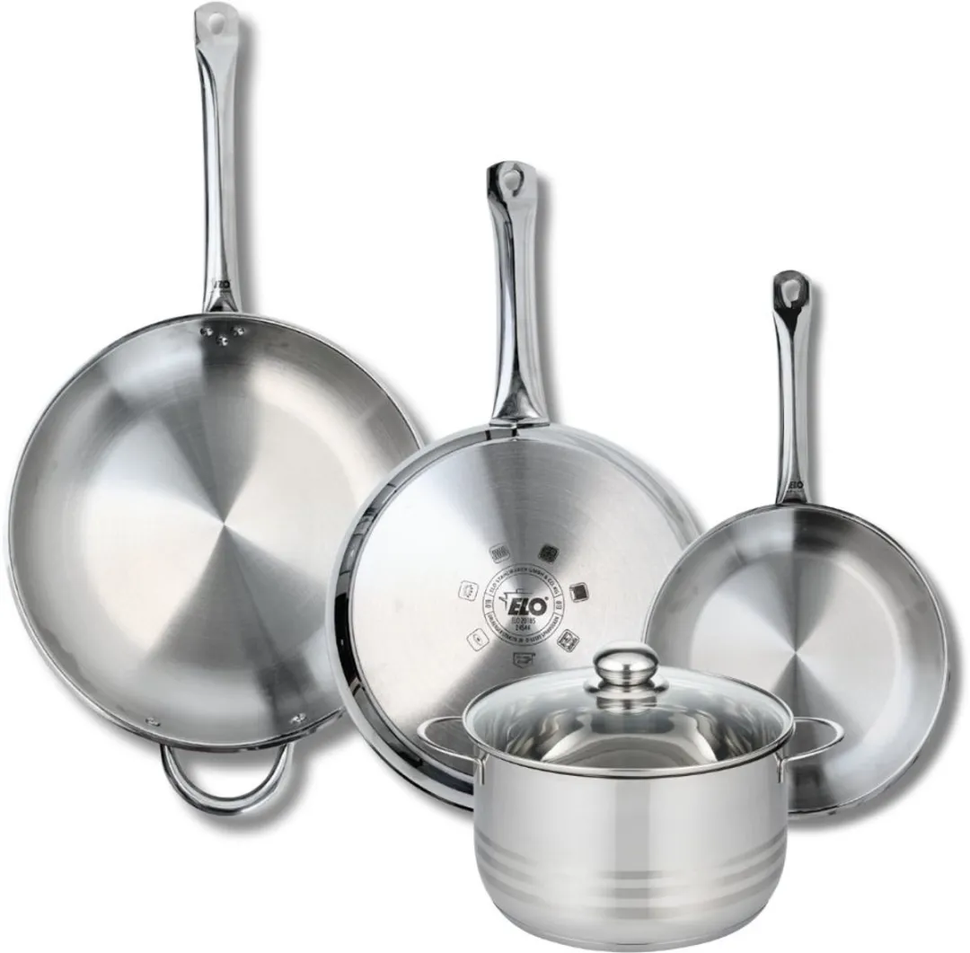 Fackelmann Elo Profi Brillant Keukengerei Set 4-delig - 24/28/32cm + 16cm