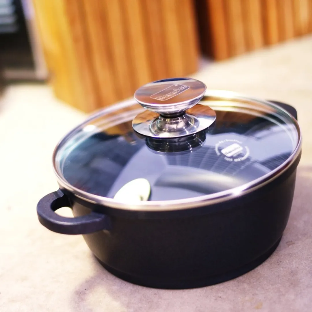 Berndes Vario Click Induction kookpan met deksel - aluminium - Ø 20 cm - Zwart