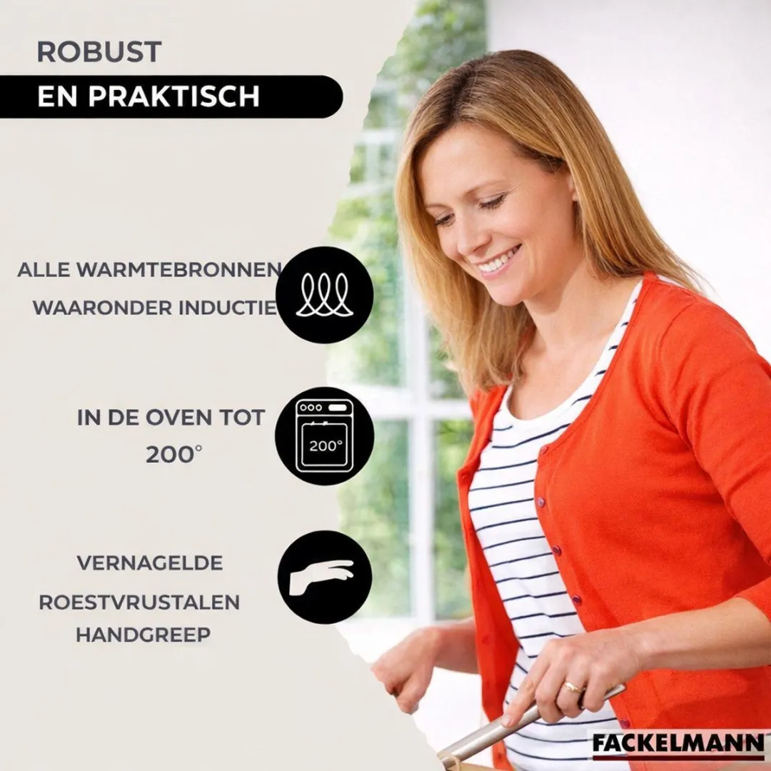 Fackelmann Eterna 9438050 2 Pannen 20/24cm