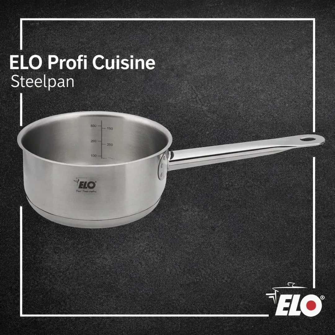 Fackelmann Elo RVS Steelpan 16cm - Inductie - Roestvrij staal