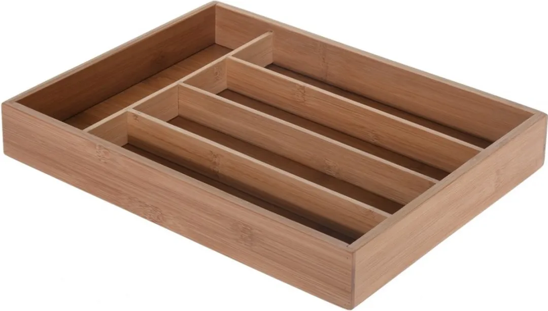 Excellent Houseware Besteklade Bamboe 26x35cm