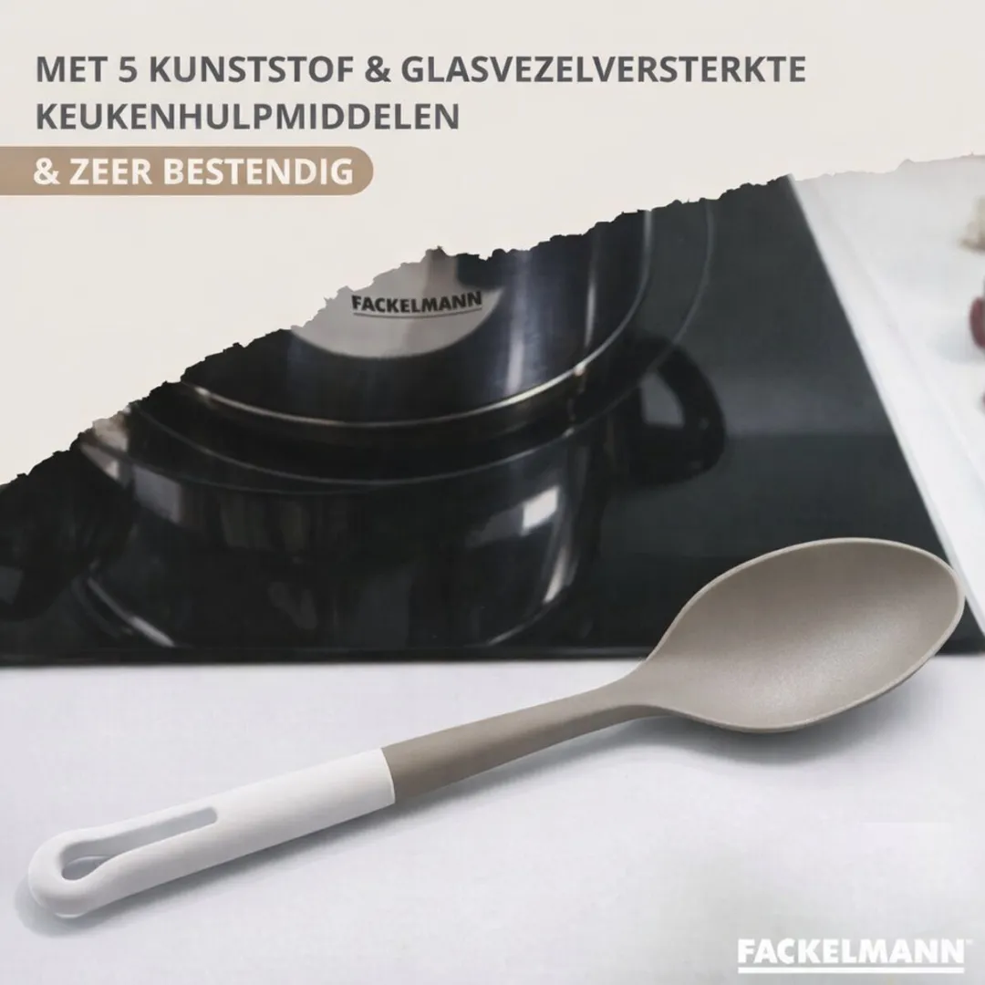 Fackelmann 9221450B88 Set Kookpannen 16/18/20cm & Keukengerei - Zwart/Groen