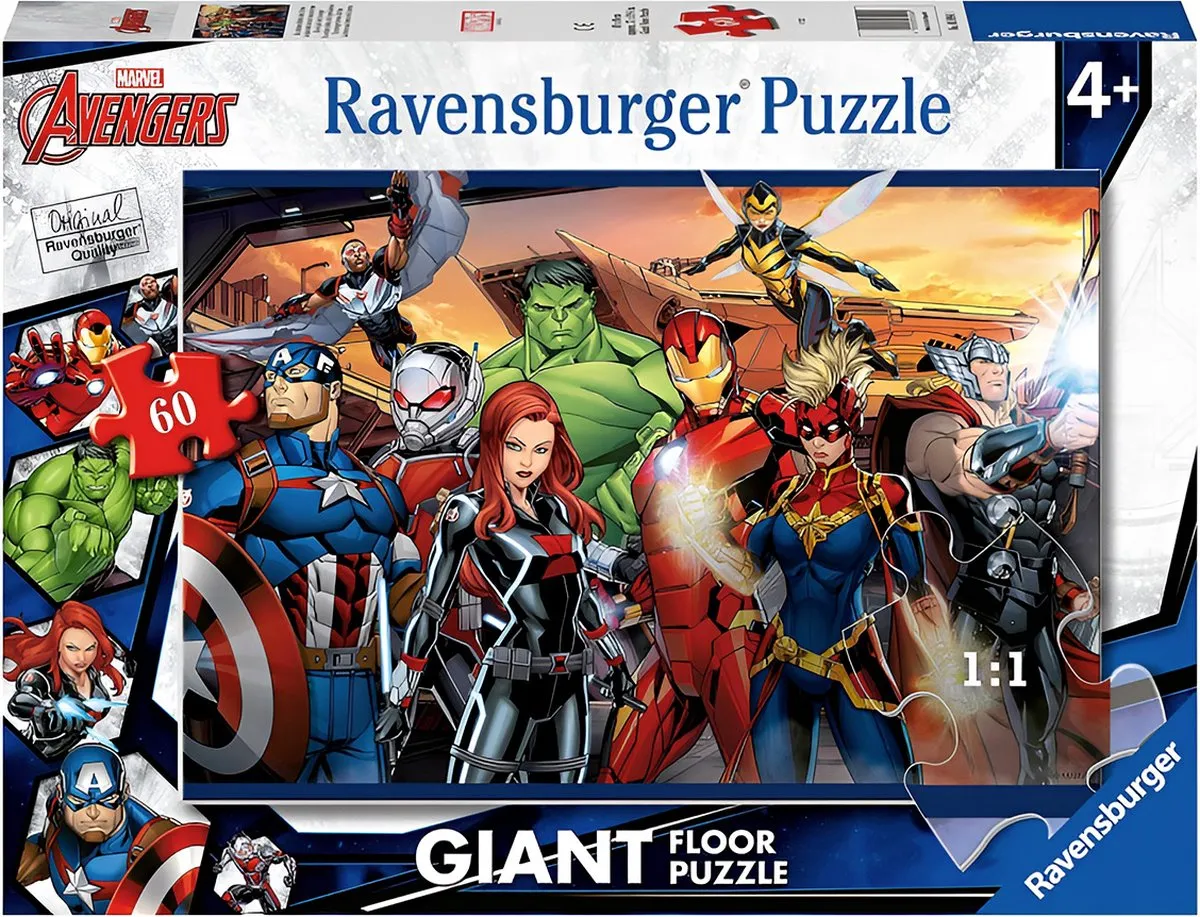 Ravensburger Avengers Puzzel 60 Stuks - Veelkleurig
