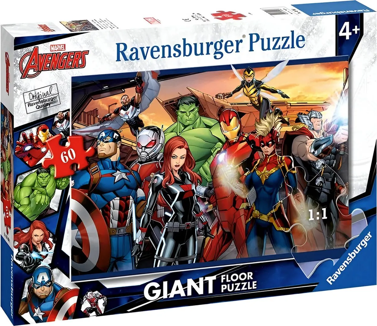 Ravensburger Avengers Puzzel 60 Stuks - Veelkleurig