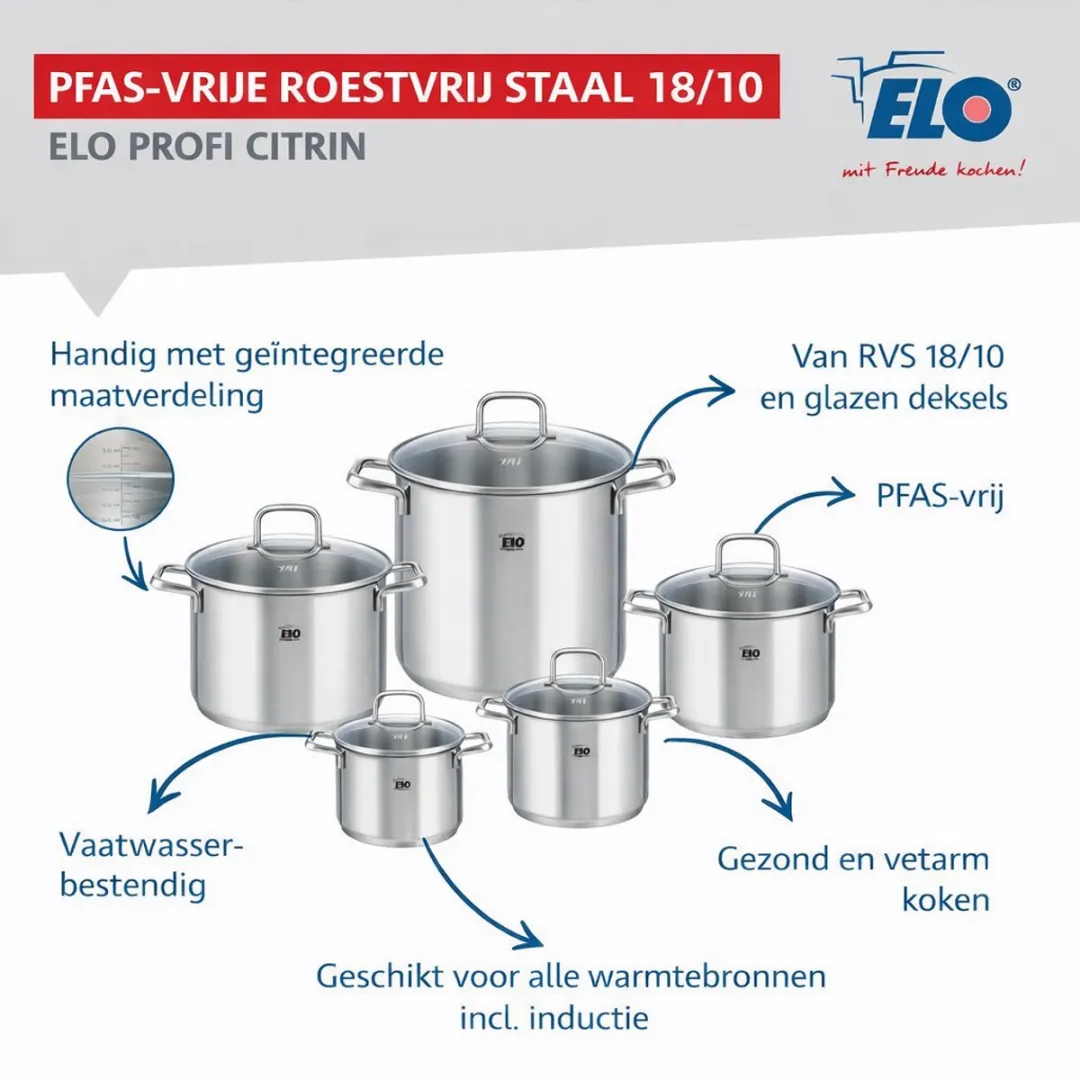 Fackelmann Elo Profi Keukengerei Set 3-delig - 24/28cm + 14cm - afbeelding 6 van 6