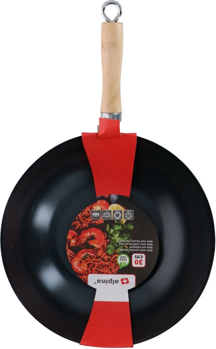 Alpina Wokpan 30cm - Zwart