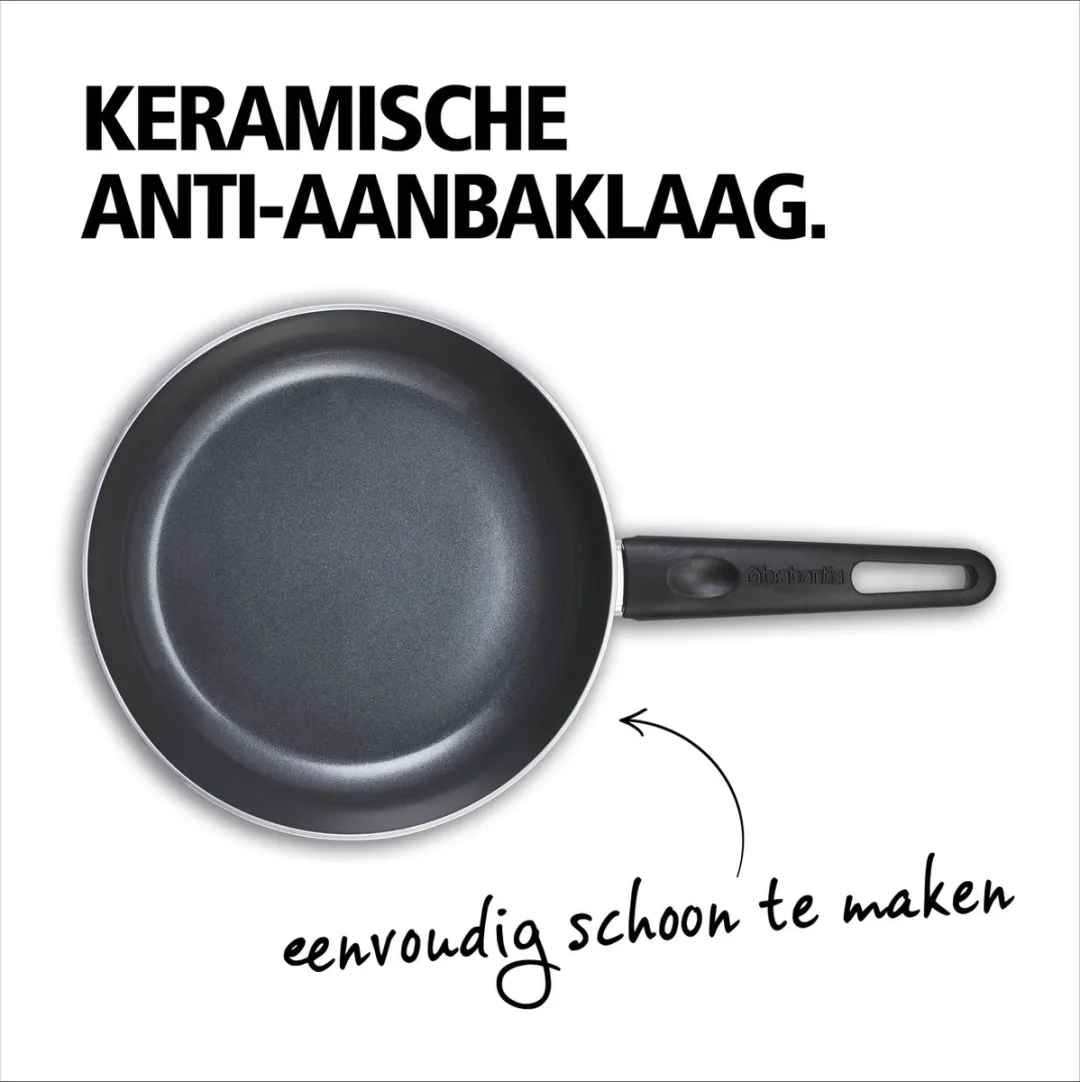 Brabantia INDU+ Koekenpan 28cm - Grijs