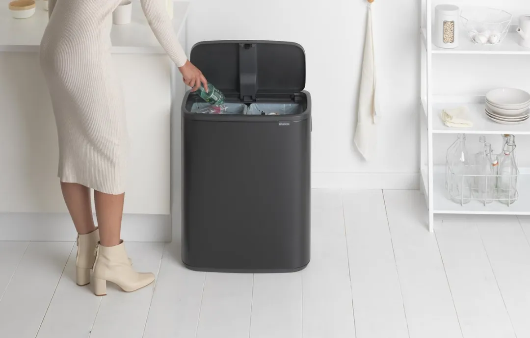 Brabantia Bo Touch Bin Prullenbak 2x30L - Matt Black