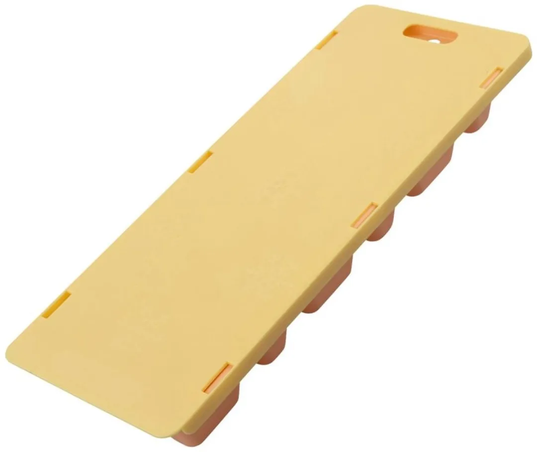 Fackelmann IJsblokjesbak 15 Stuks - 25,8x10x3cm - Koraal/Geel