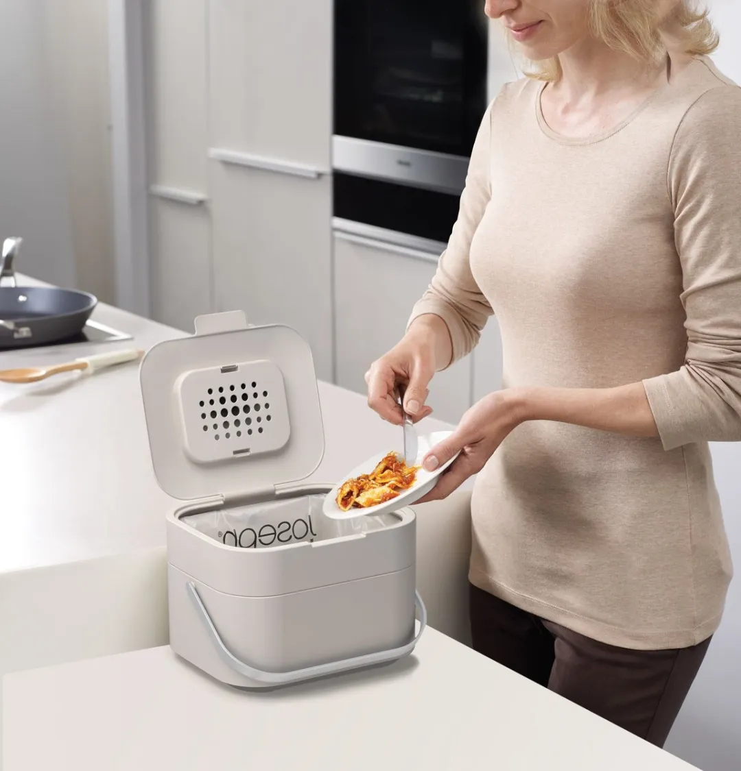 Joseph Joseph Intelligent Waste Stack Afvalbak 4L - Stone
