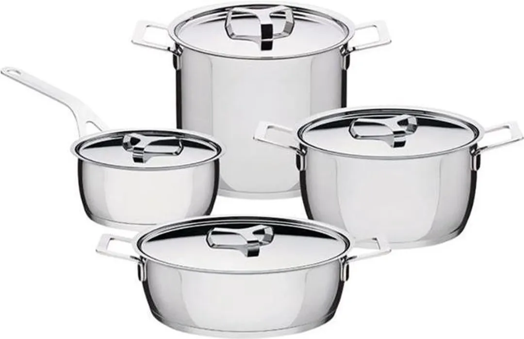 Alessi Jasper Morrison Kookpan 16cm - 1.6L - Zilver
