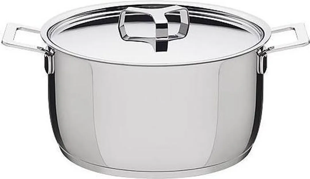 Alessi Jasper Morrison Kookpan 16cm - 1.6L - Zilver