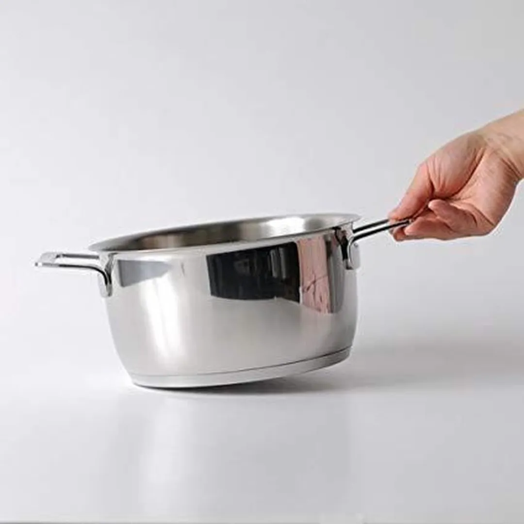 Alessi Jasper Morrison Kookpan 16cm - 1.6L - Zilver