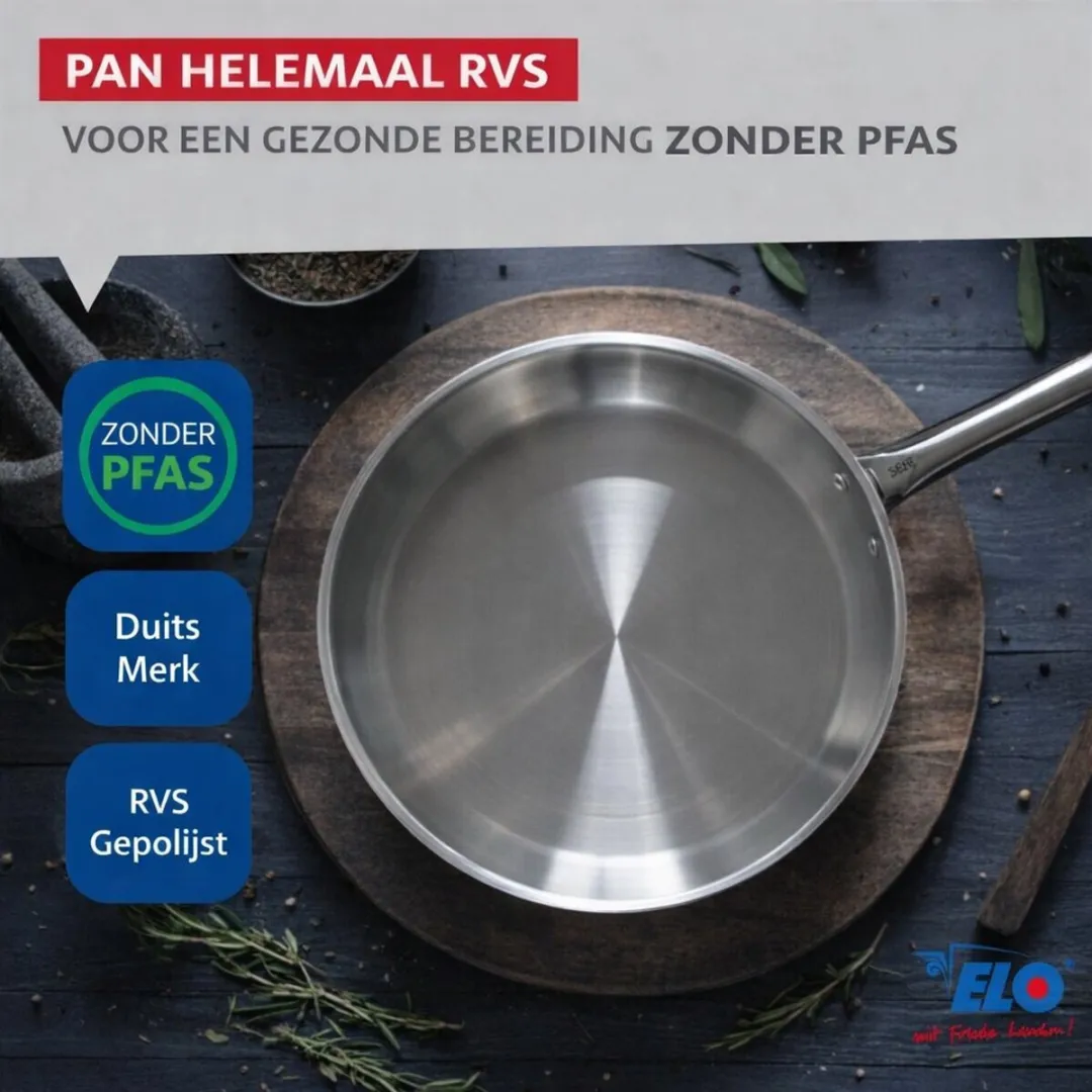Fackelmann Elo Profi Keukengerei Set 2-delig 24/16cm - Roestvrij staal