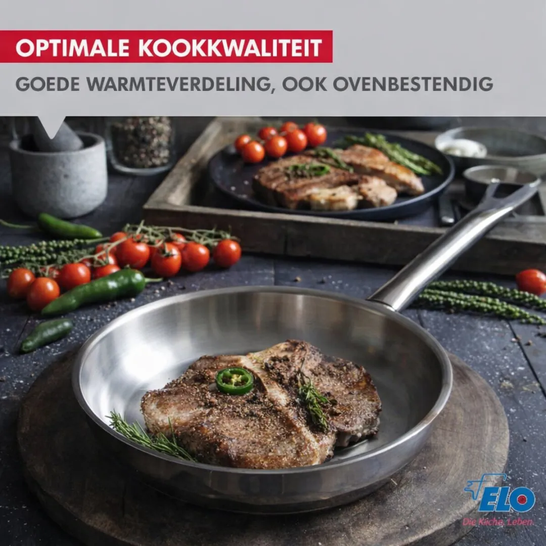 Fackelmann Elo Profi Keukengerei Set 2-delig 24/16cm - Roestvrij staal