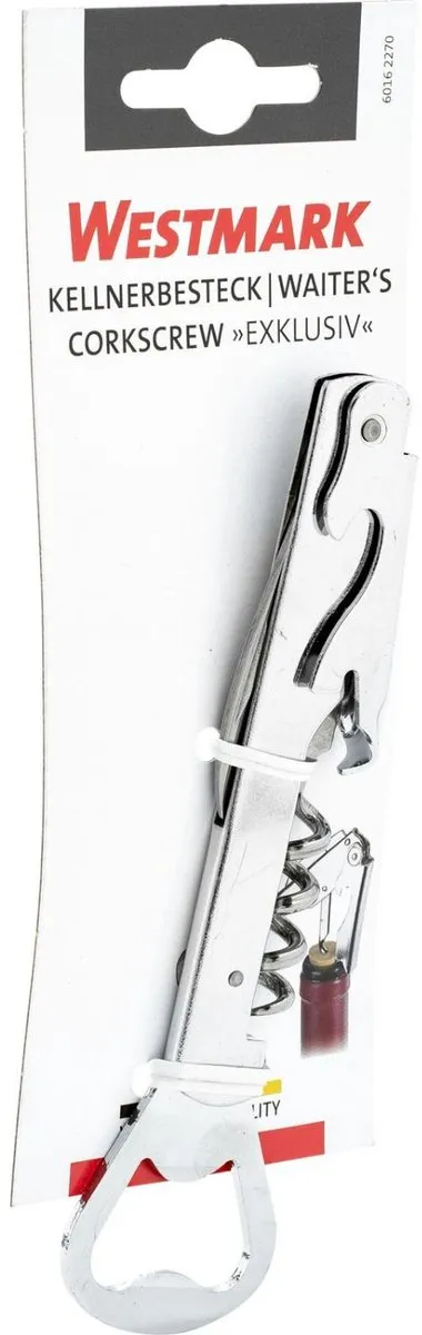 Westmark kelnersbestek, met flesopener, roestvrij staal, exclusief, zilver, 60162270