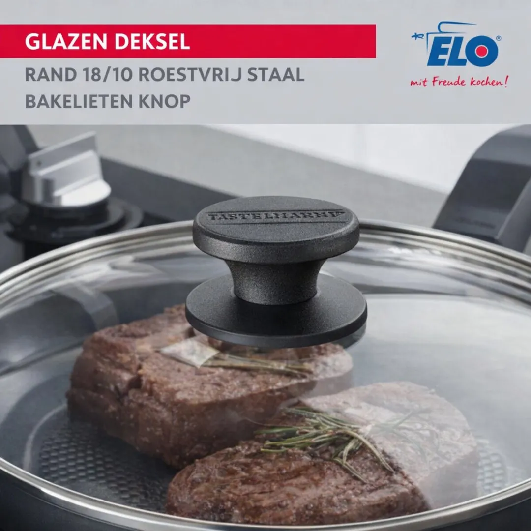 Fackelmann Elo 9806750 Aluminium Pan - 20cm - 0,2L - Transparant/Zwart